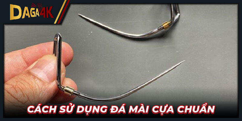 Cạc sử dụng đá mài cựa chuẩn 