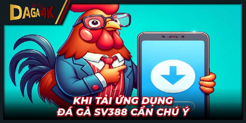 Khi tải ứng dụng đá gà SV388 cần chú ý